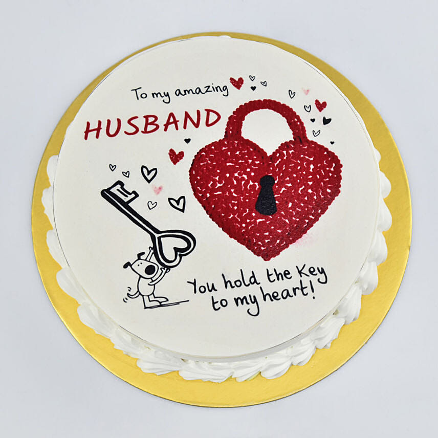 Key To My Heart My Husband Cake