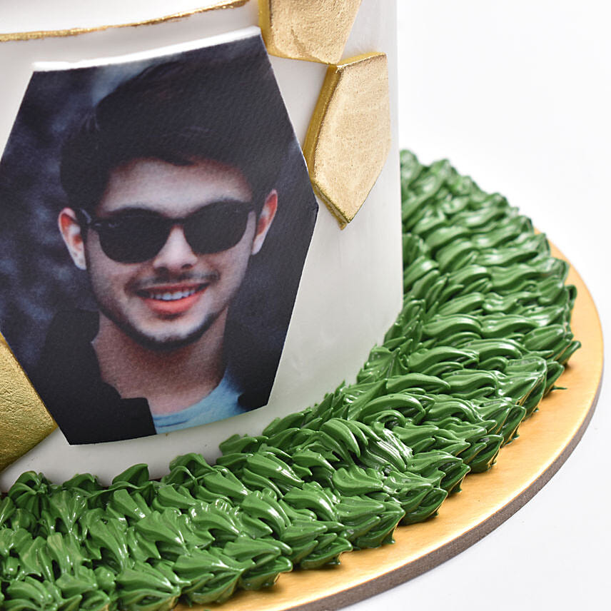 Kickoff Chocolate Photo Cake