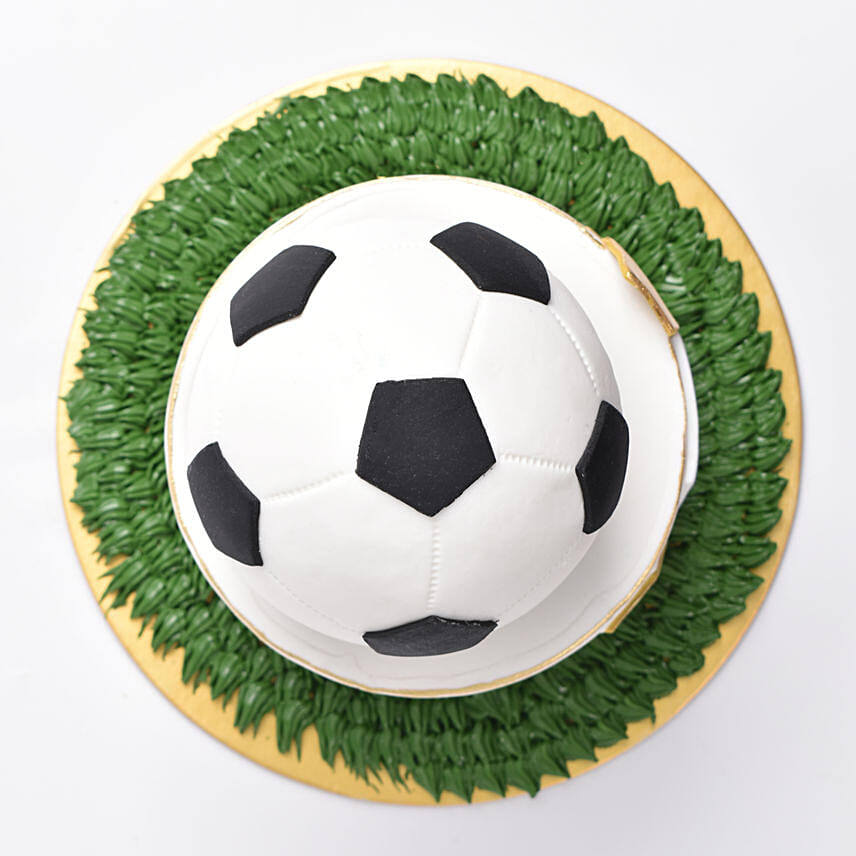 Kickoff Vanilla Photo Cake