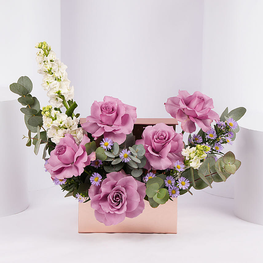 Lavender Rose Garden Gift Box