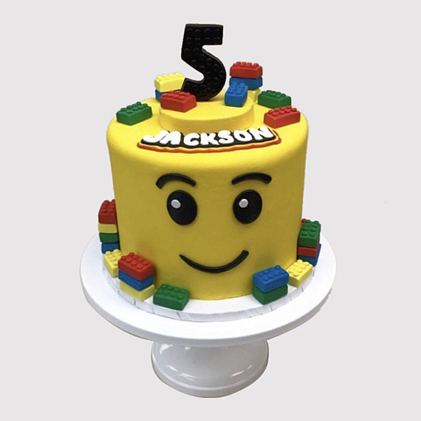 Lego Themed Birthday Cake