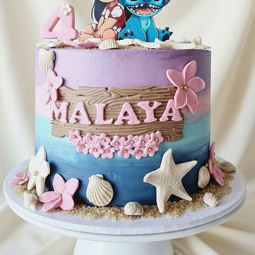 Lilo and Stitch Beach Bliss Chocolate Cake 1.5 KG