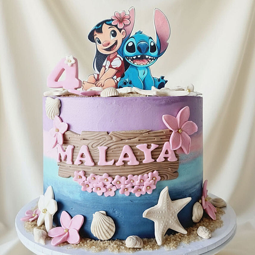 Lilo and Stitch Beach Bliss Chocolate Cake 1.5 KG
