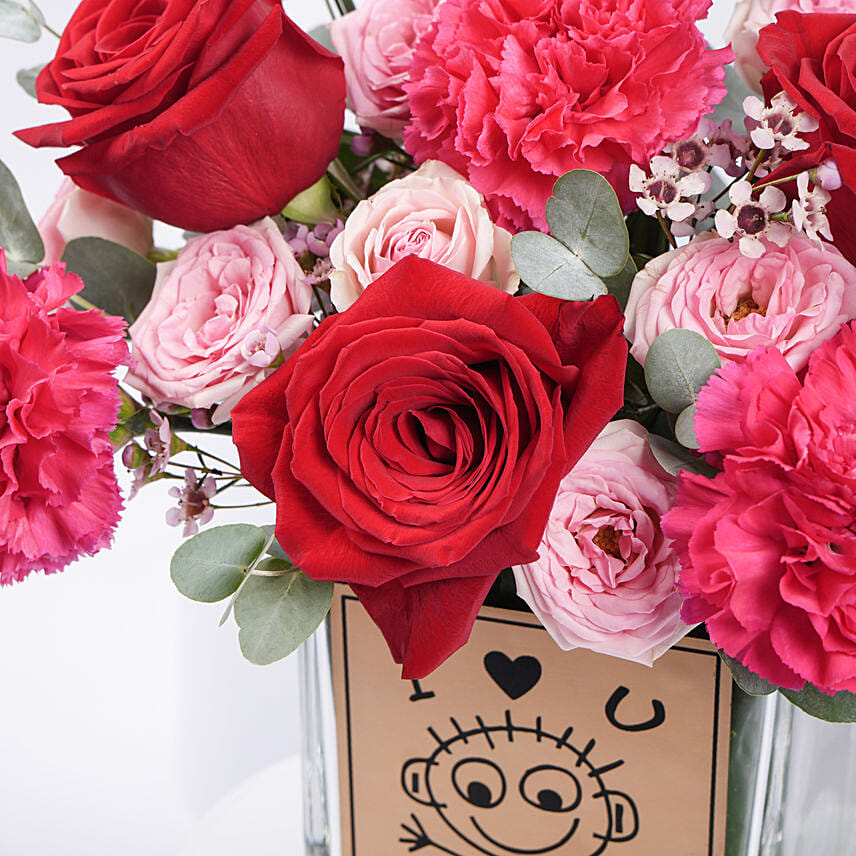 Love And Heart Flower Vase