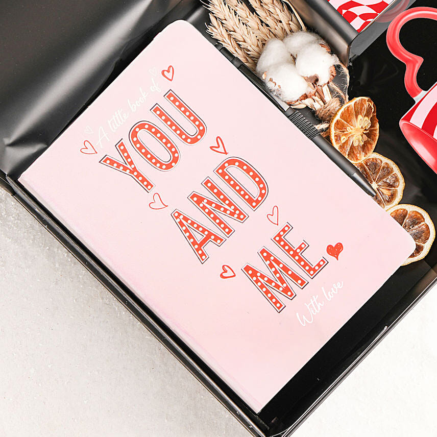 Love theme Diary Mug and Coaster Box