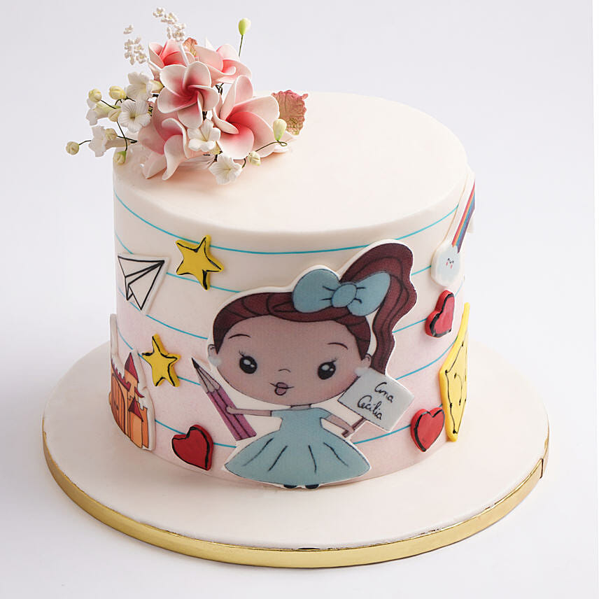 Luna the Little Dreamer Chocolate Cake