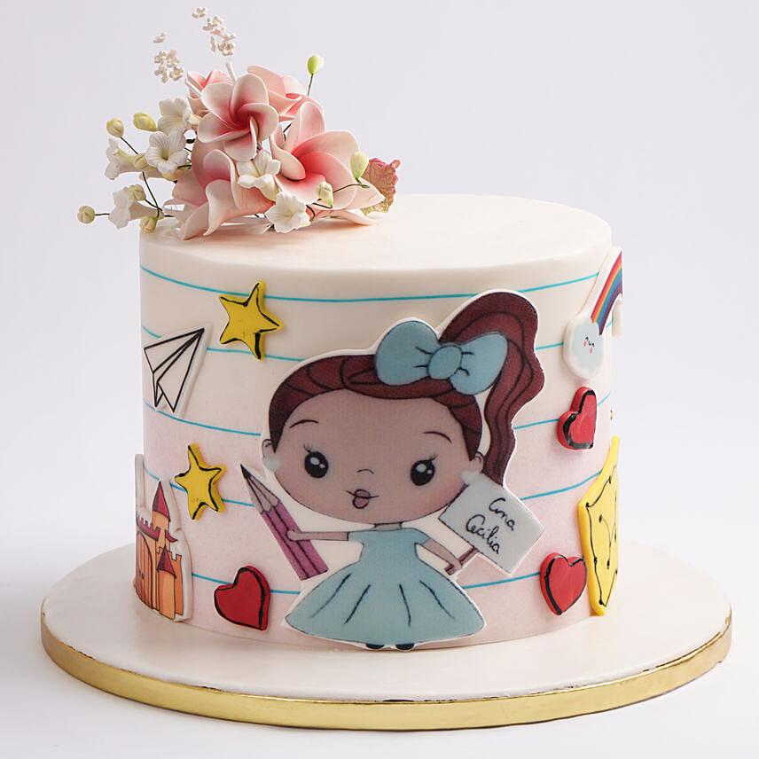 Luna the Little Dreamer Marble Cake