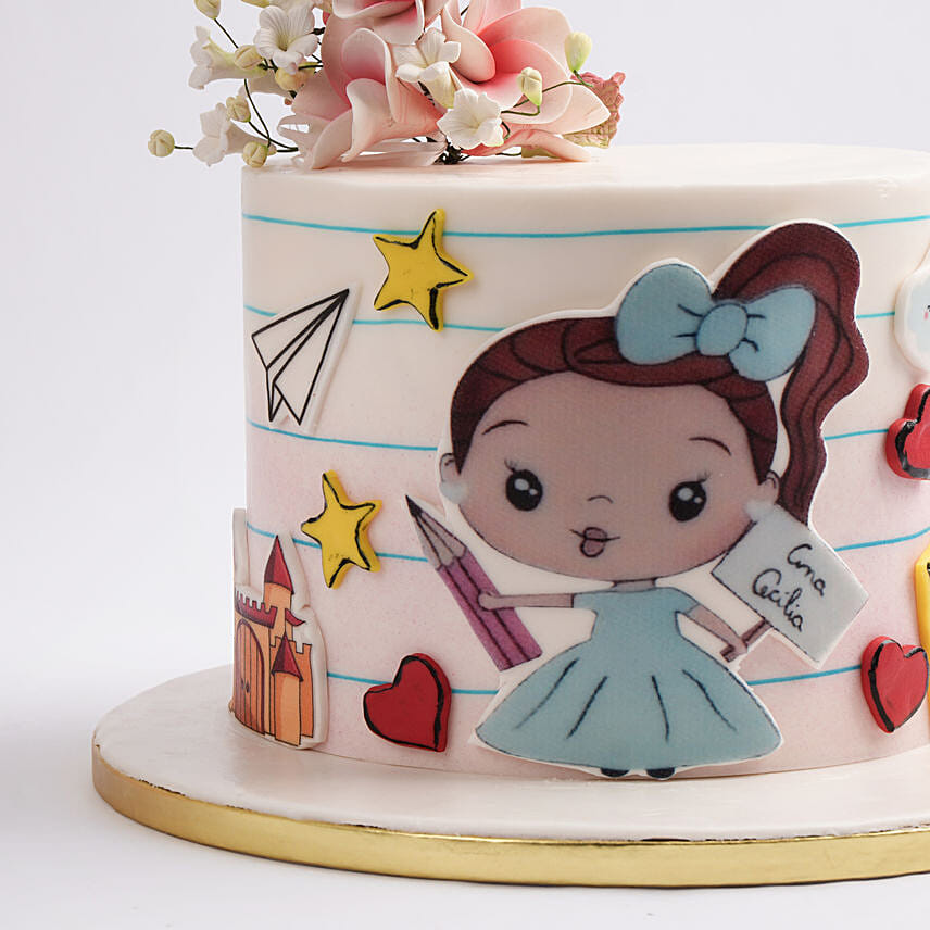 Luna the Little Dreamer Red Velvet Cake