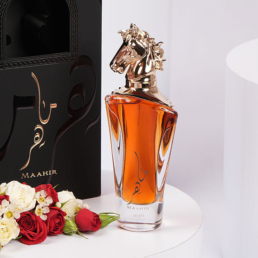 عطر لطافة ماهير جولد للجنسين و باقة ورد