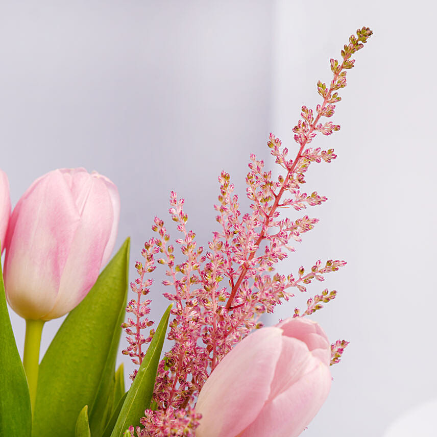 Mama Pink Tulips Arrangement