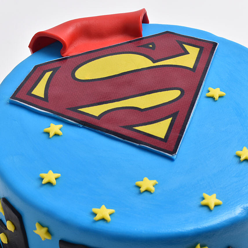 Man Of Steel Surprise Cake