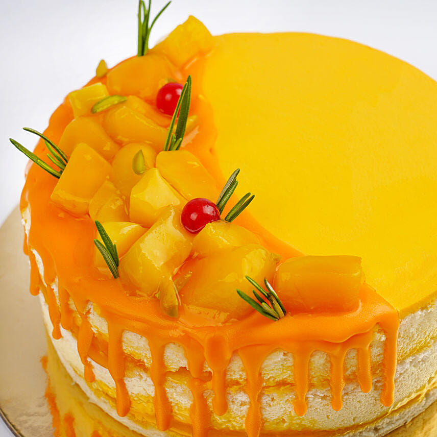 Mango Bites Sponge Cake