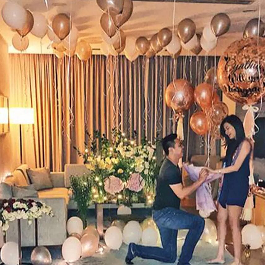 Marry Me Balloon Decor
