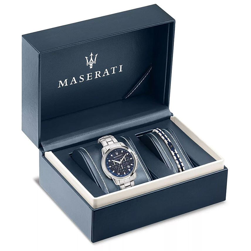 Maserati Mens Watch And Bracelet Gift Set