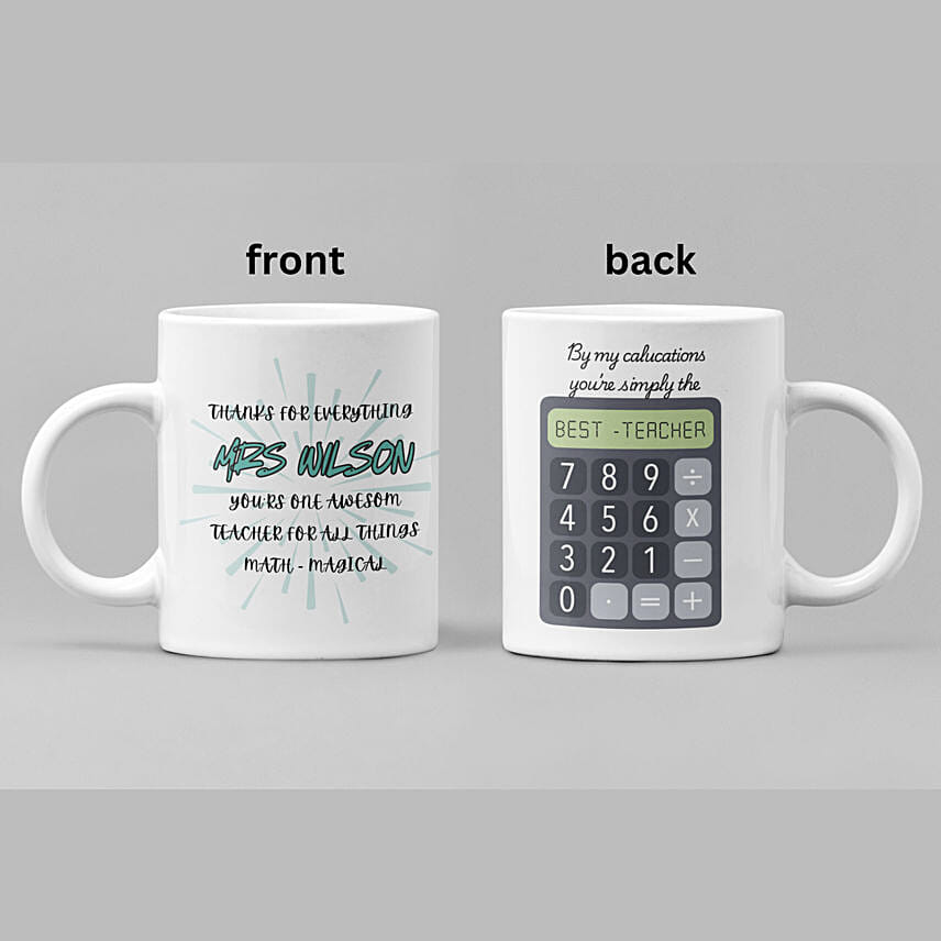 Maths Teacher Mug
