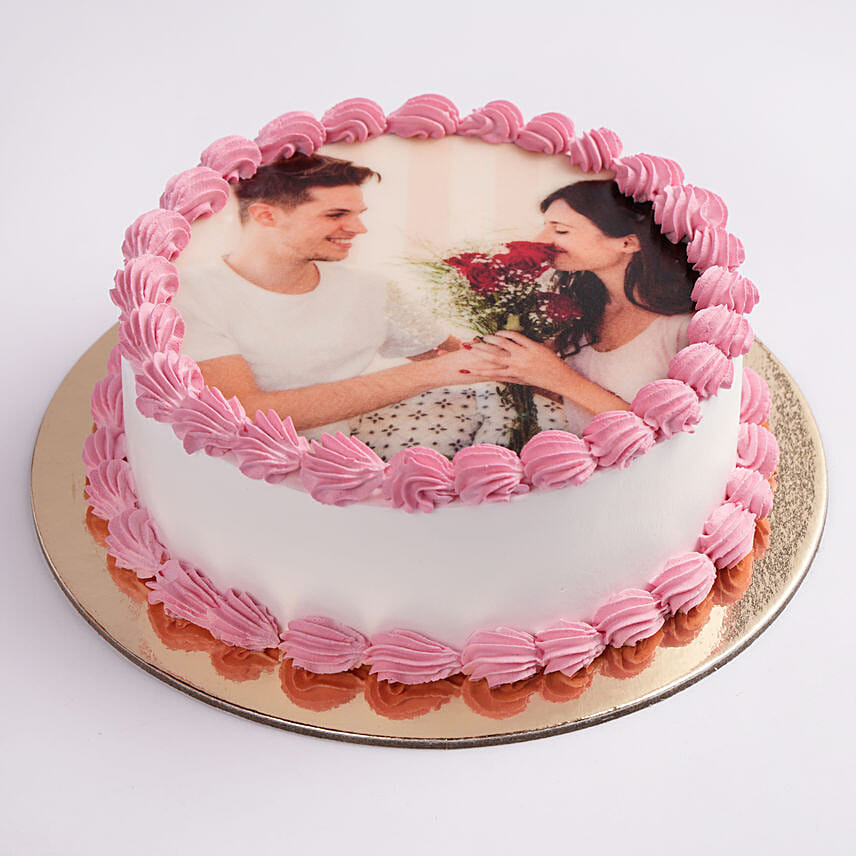 Memorable Anniversary Photo Cake 500Gm