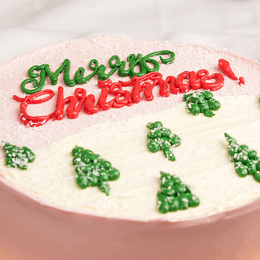 Merry Christmas Happiness Cake 4 Portion