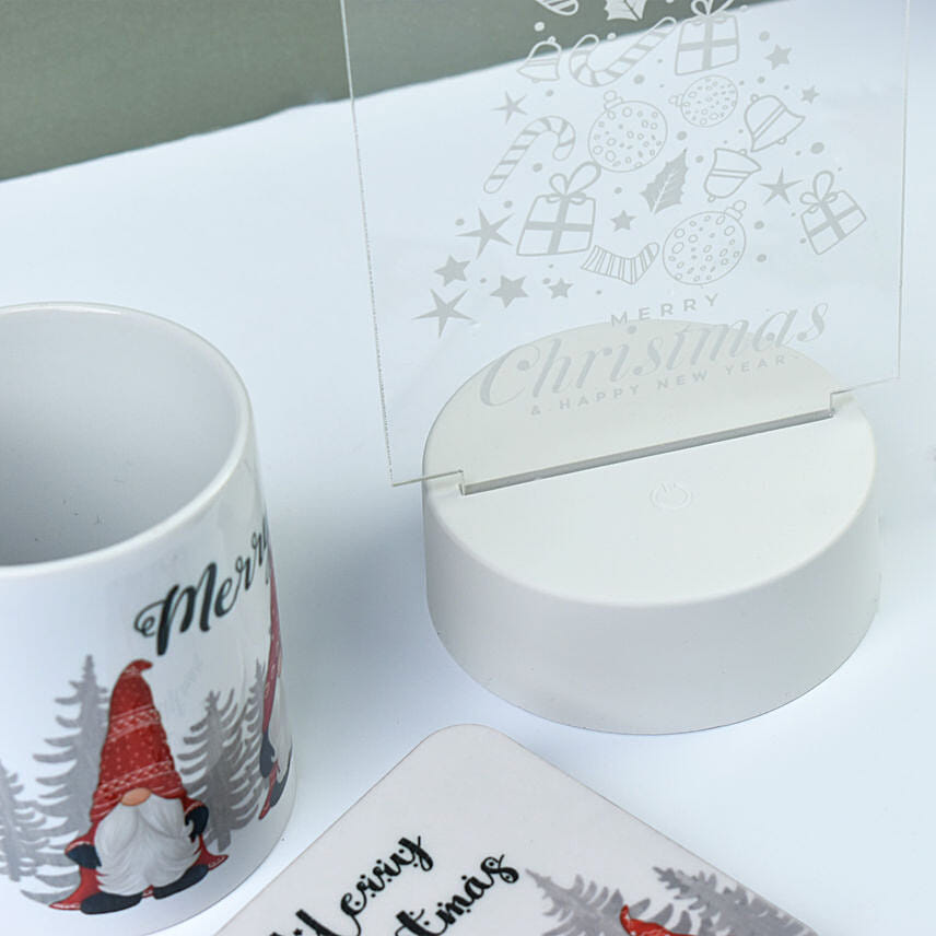 Merry Christmas Lamp and Mug Combo