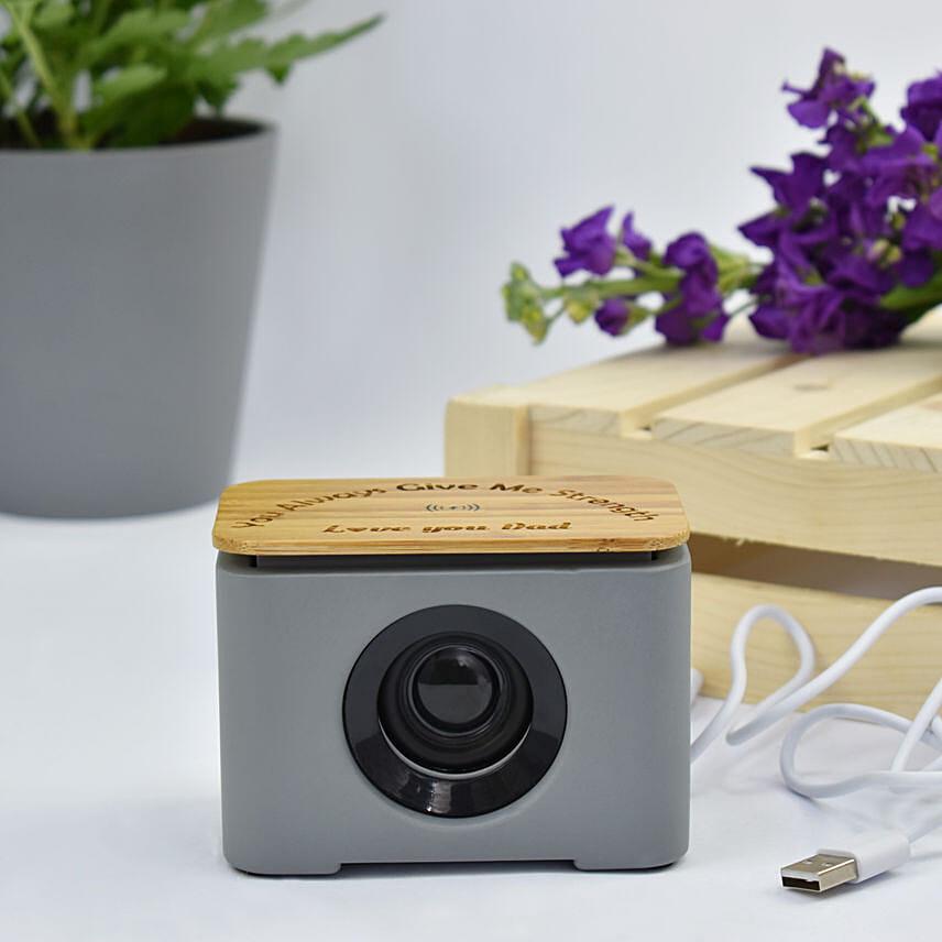Message for Dad Wireless Charger and Speaker