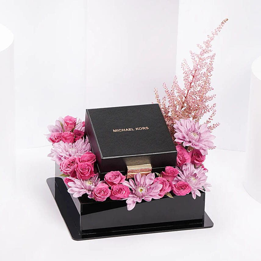 Michael Kors Petite Emery Watch and Jewelry Gift Set for Her