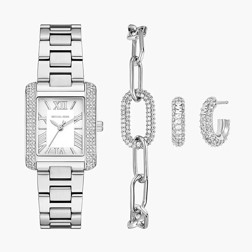 Michael Kors Petite Emery Watch and Jewelry Gift Set for Her