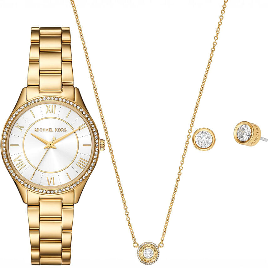 Michael Kors Watch And Jewlery Gift Set For Her