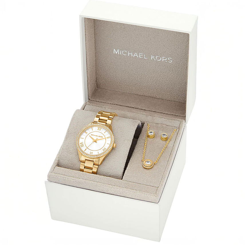 Michael Kors Watch And Jewlery Gift Set For Her