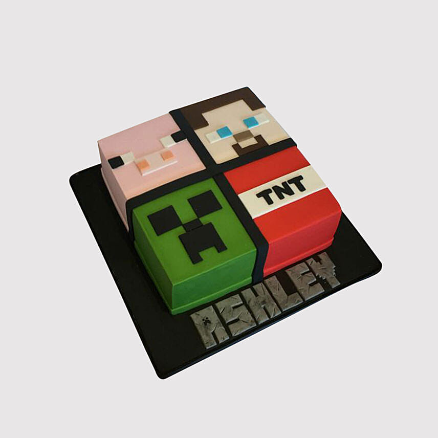 Minecraft Blocks Cake