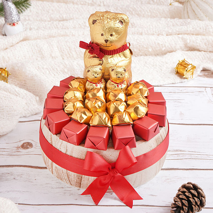 Mini Lindt Teddy Christmas Chocolates