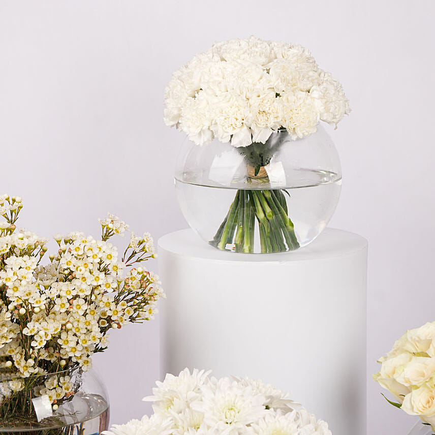 Mix White Flowers Beauty Arrangement