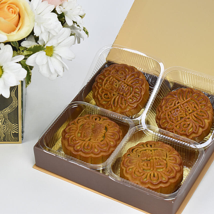 Moon Cakes with Mid Autumn Florals