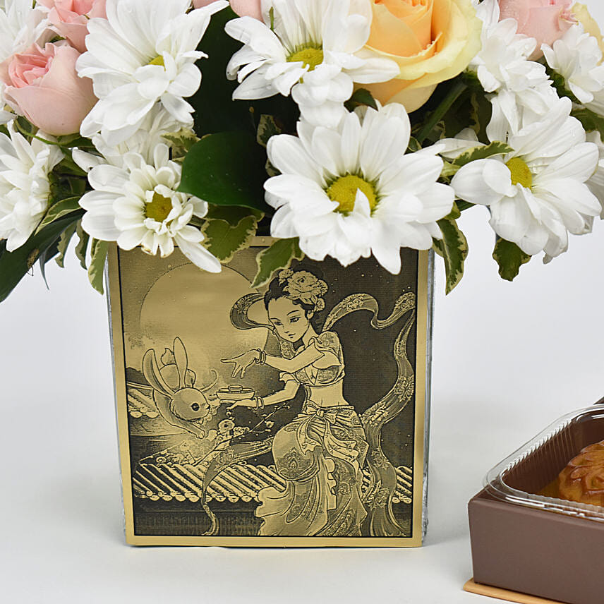 Moon Cakes with Mid Autumn Florals