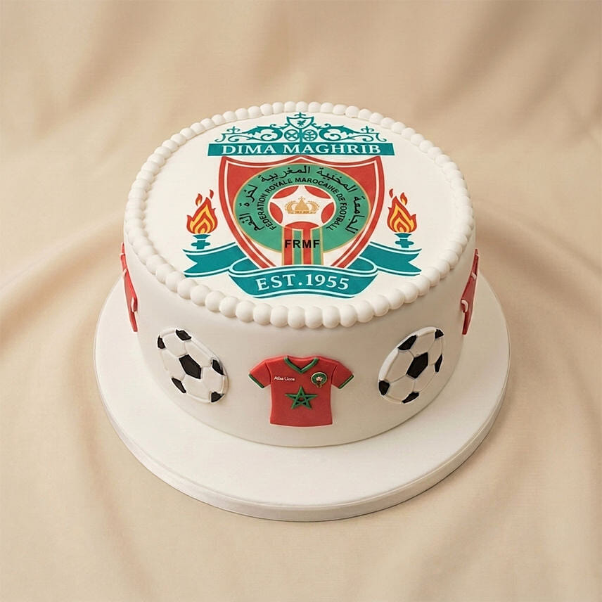 Morocco Football Fan Chocolate Cake 1Kg