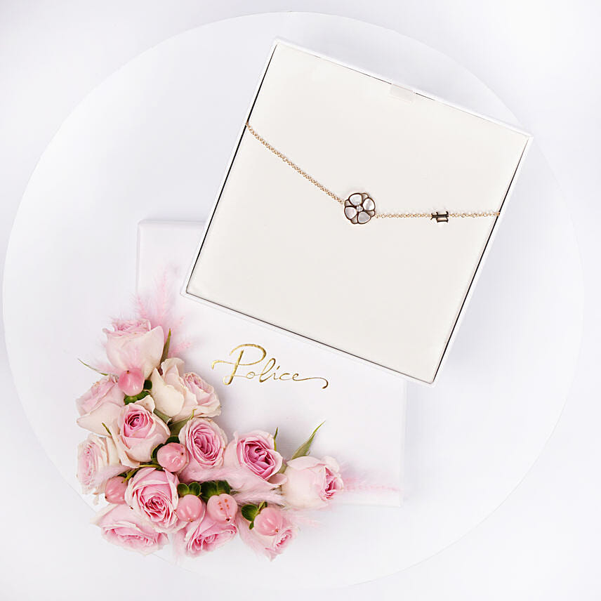 Mother of Pearl Floral Bracelet For Her