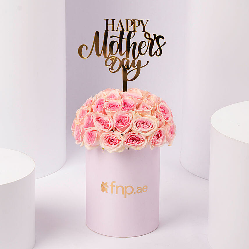 Mothers Day Blush Pink Roses Box