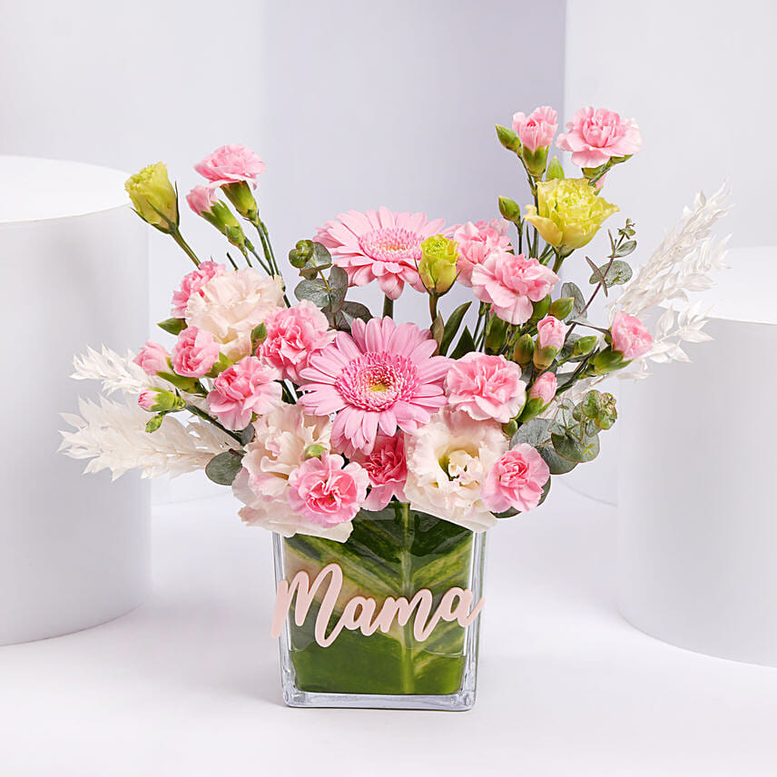Mothers Day Gerbera And Carnation Arrangement