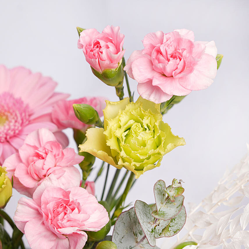 Mothers Day Gerbera And Carnation Arrangement