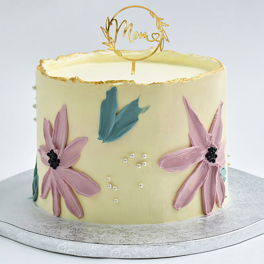 Mothers Day Special Chocolate Floral Cake