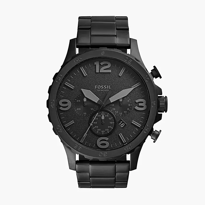 Fossil Chronograph Black Watch For Him