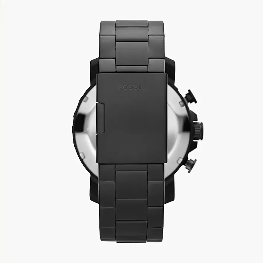 Fossil Chronograph Black Watch For Him