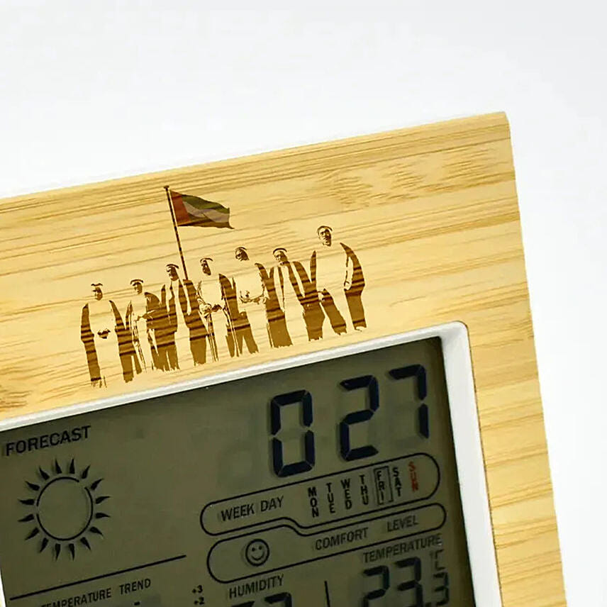 National Day Engraved Table Clock