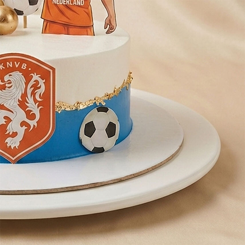 Netherlands Football Fan Chocolate Cake 1Kg