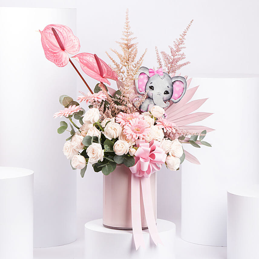 New Born Girl Flowers