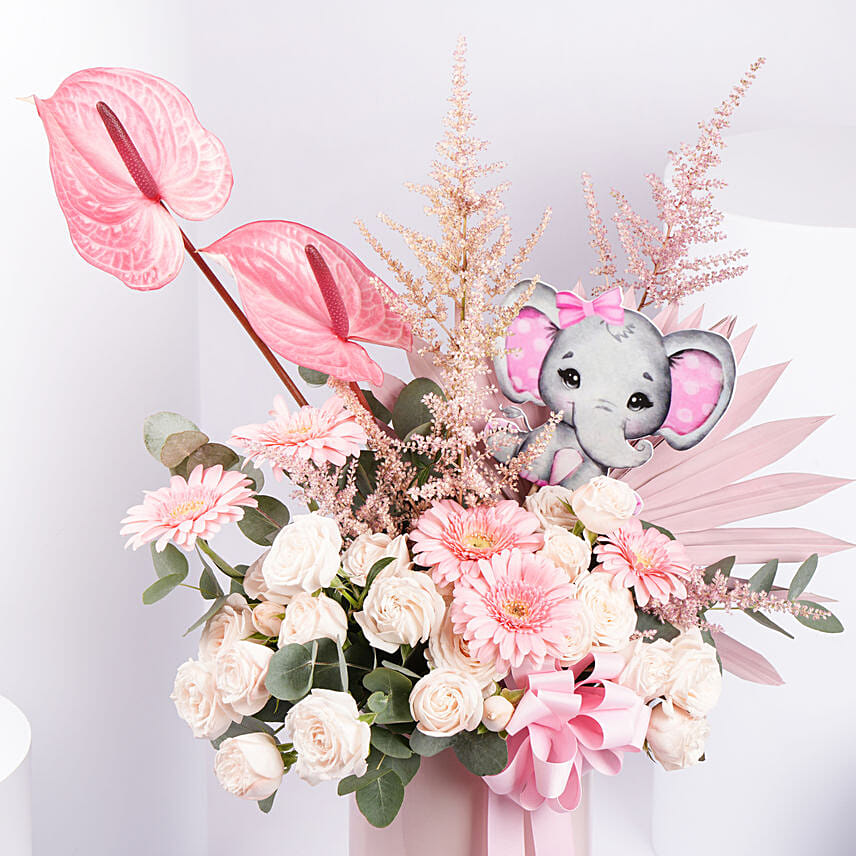 New Born Girl Flowers