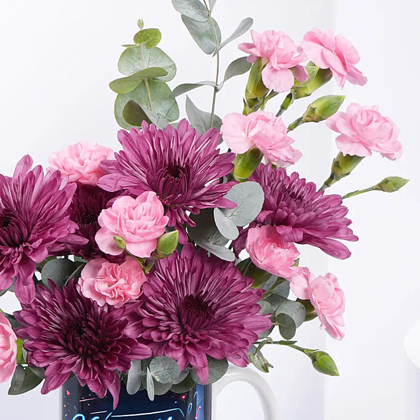 New Year Flowers Mug
