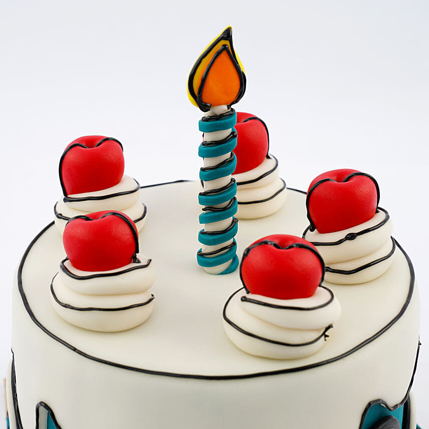 Ocean Breeze Celebration Vanilla Cake