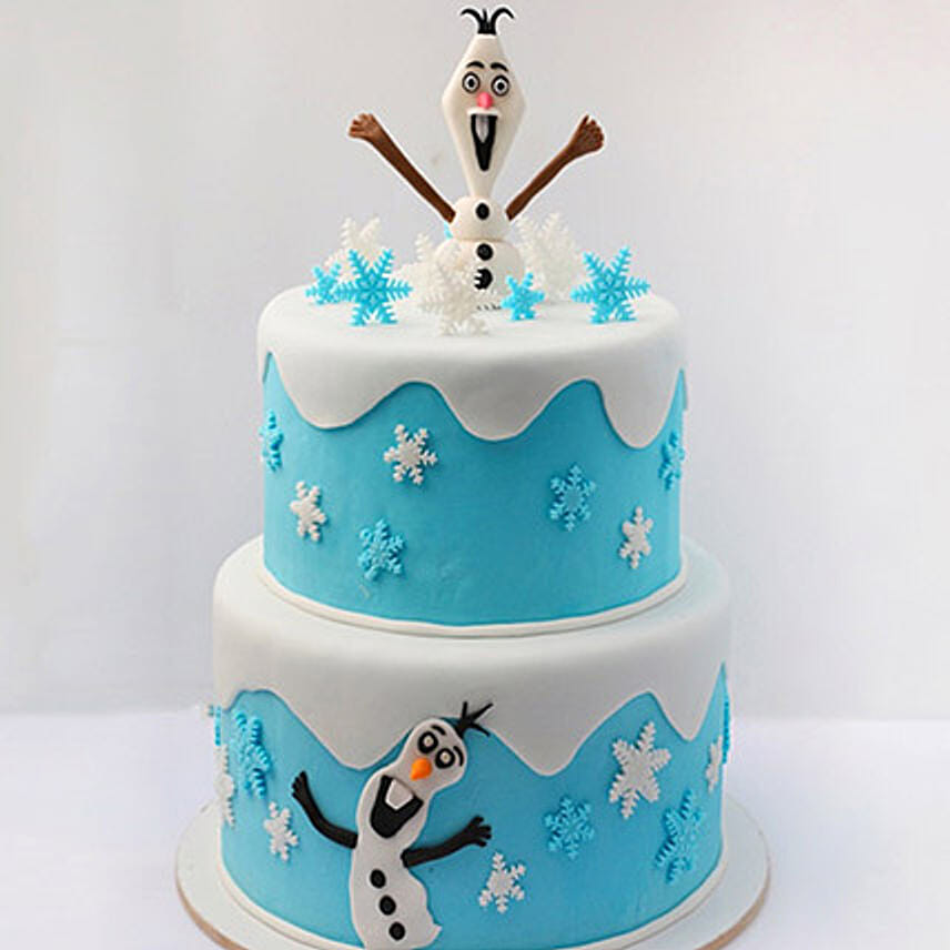 Olaf The Snowman Cake 5 Kg Red Velvet Flavour