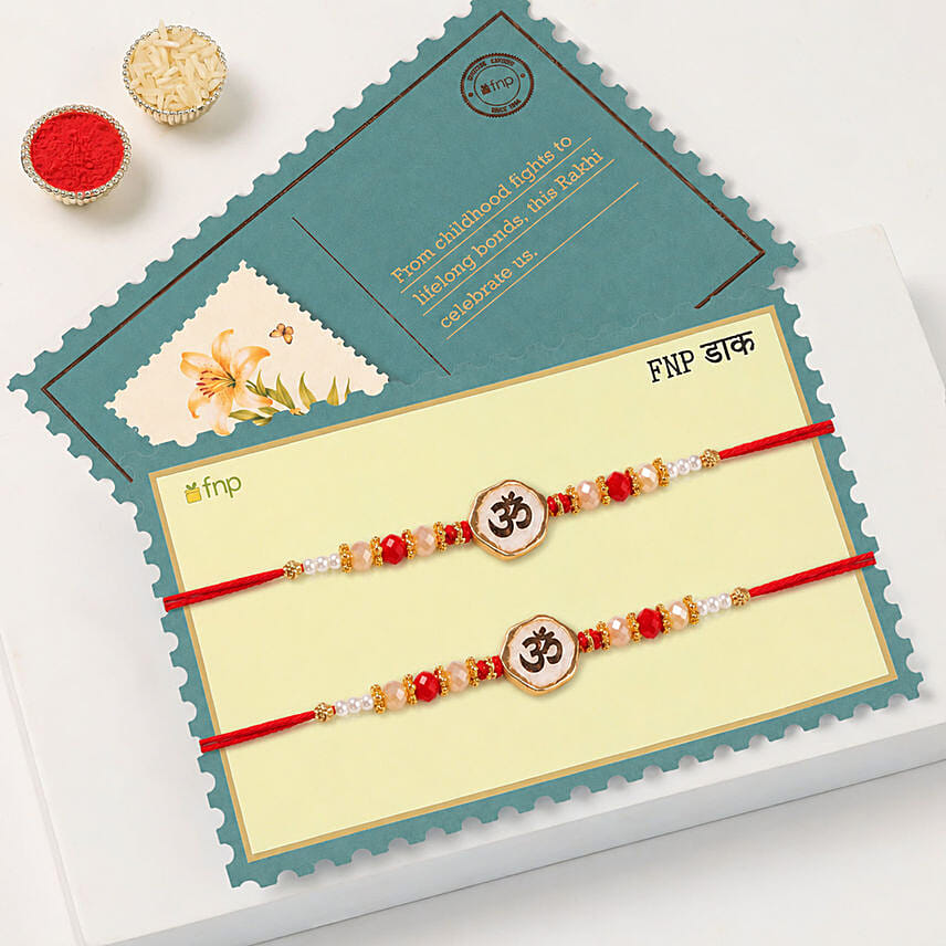 Om Rakhi Set Of 2