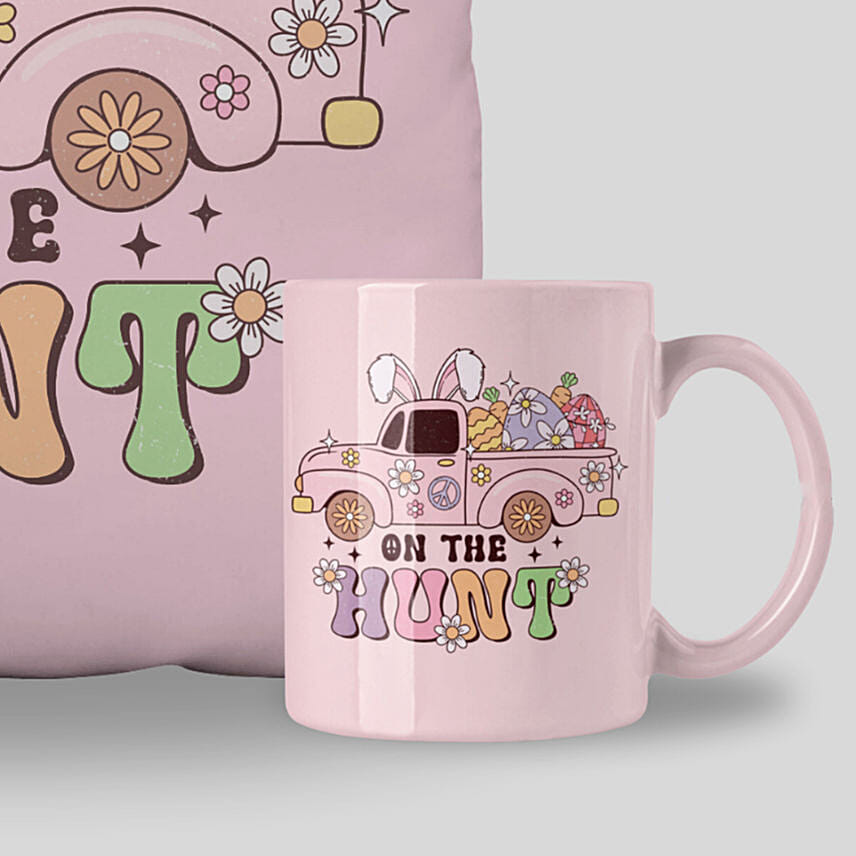 On The Hunt Easter Cushion And Mug