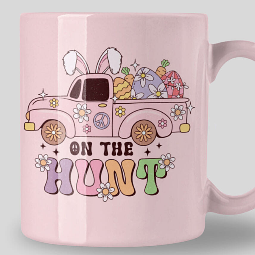 On The Hunt Easter Pink Mug